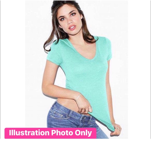 VICTORIA SECRET TEE Shirt Short Sleeve XS Green Woman’s - Picture 12 of 16